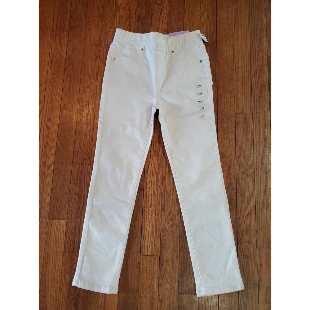 NWT Maurices‎ Evsie Tween Girls High Rise Jegging Jeans White Size 11/12 Short